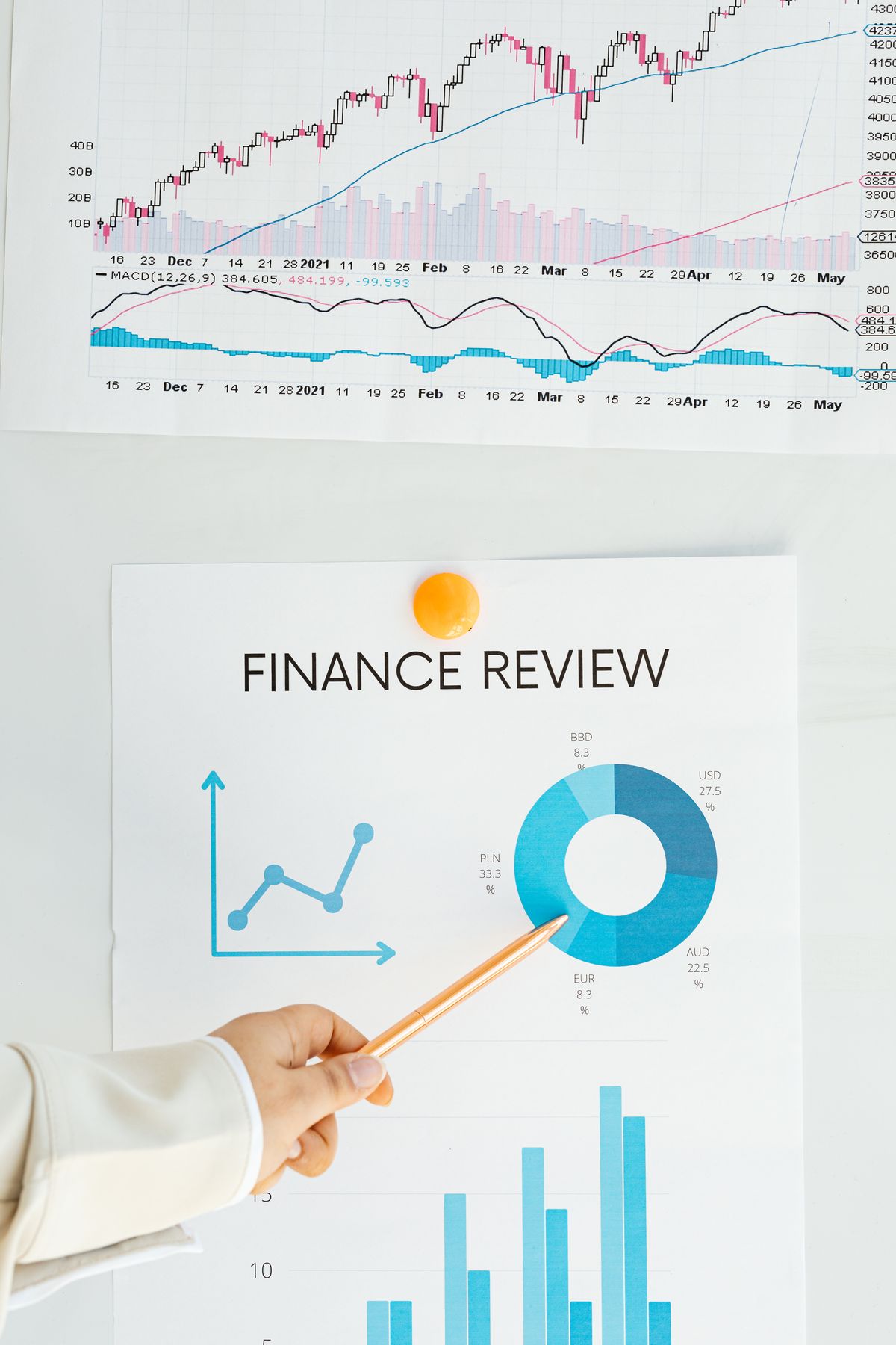 Advisor reviewing financial charts illustrating the tax advantages of an Employee Stock Ownership Plan
