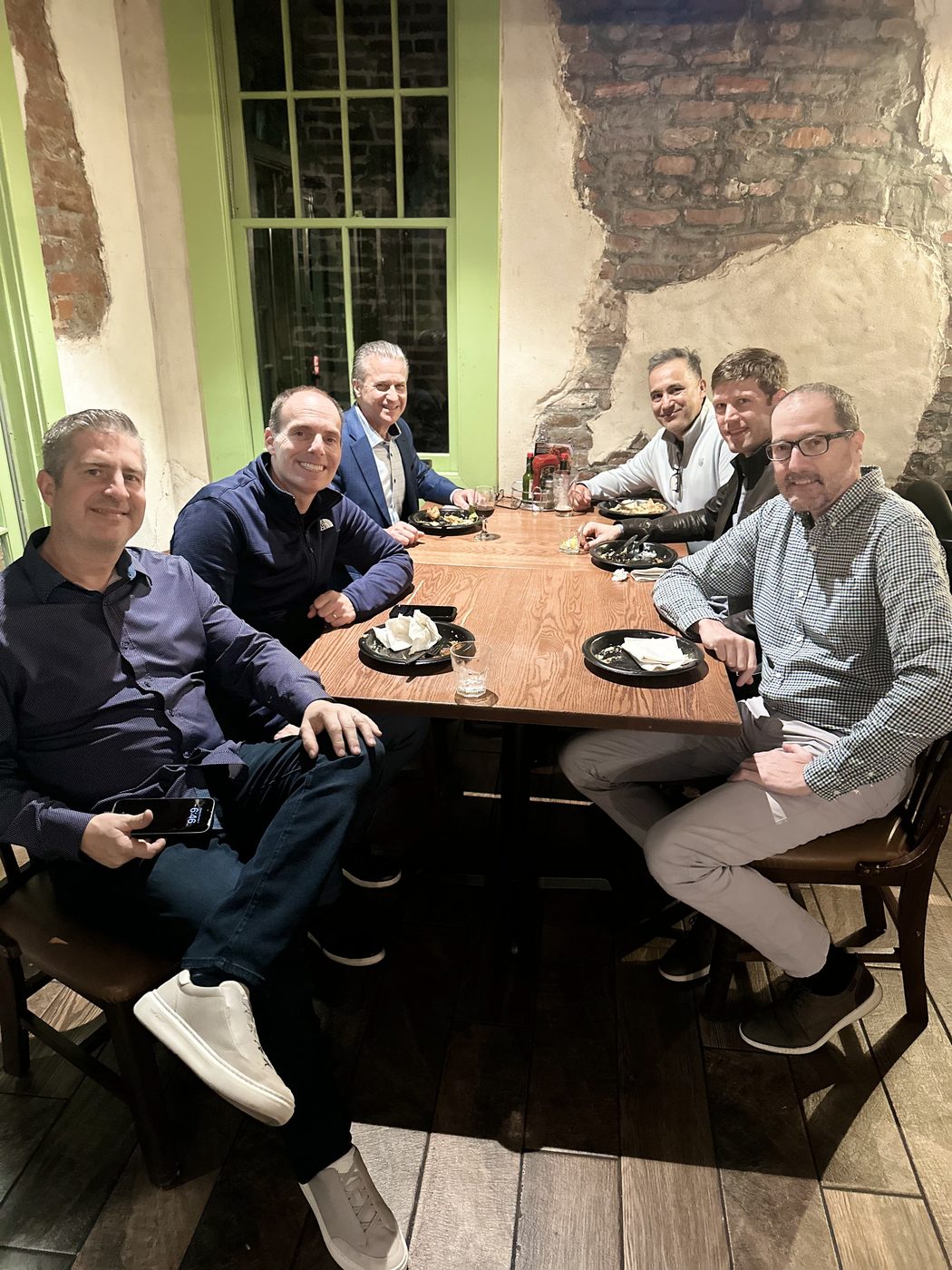 A working dinner with advisors