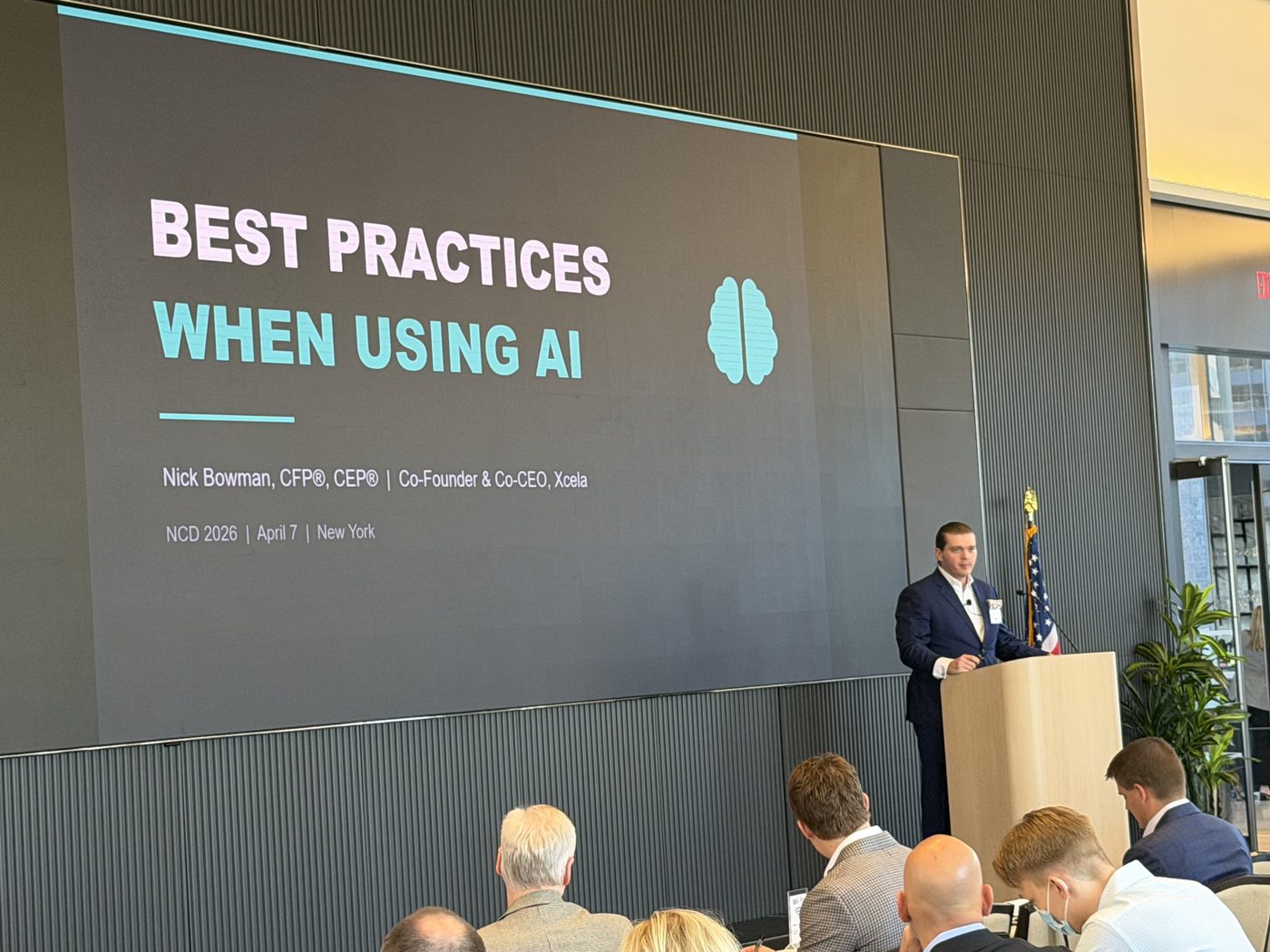Conference session on best practices when using AI