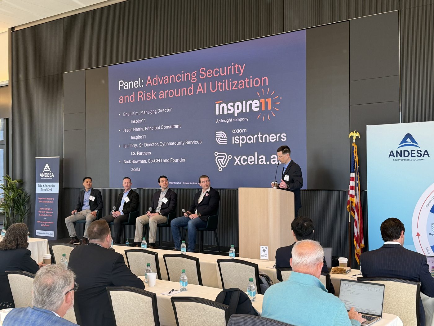 Conference panel on AI security and risk
