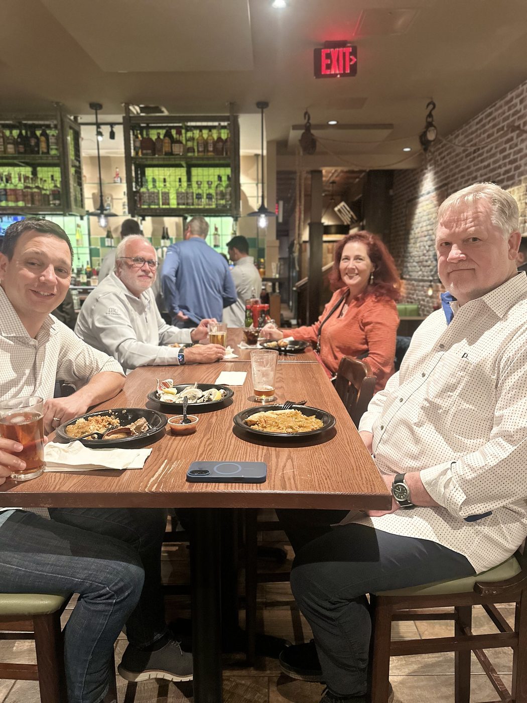 Dinner with clients and advisors
