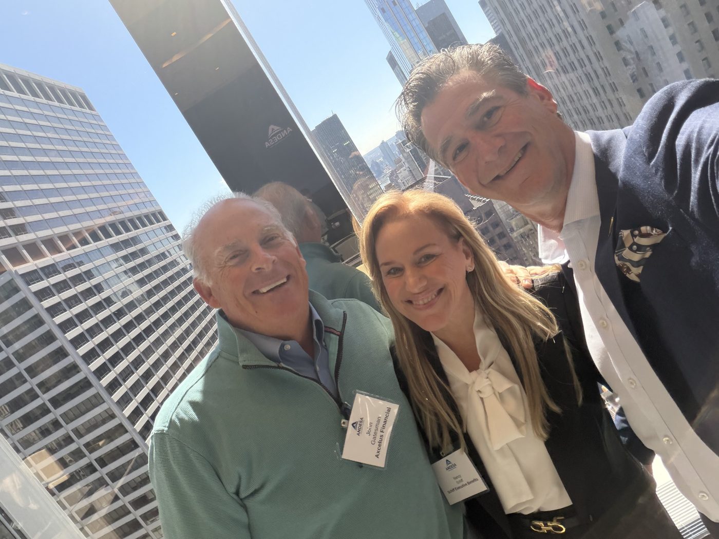 Matt Schiff with colleagues at a conference