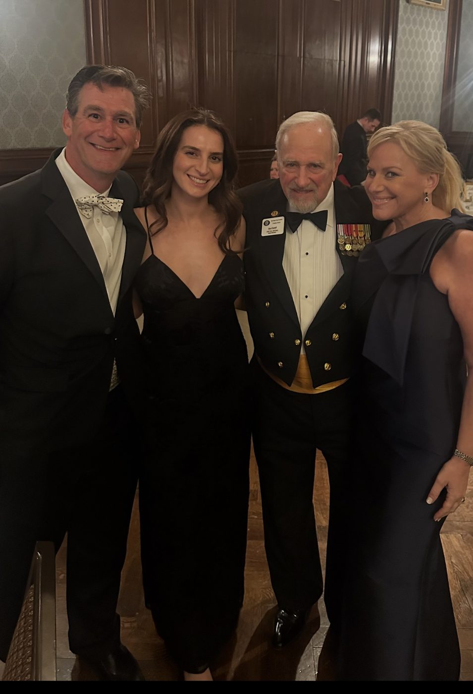 The Schiff family at the Navy Supply Ball