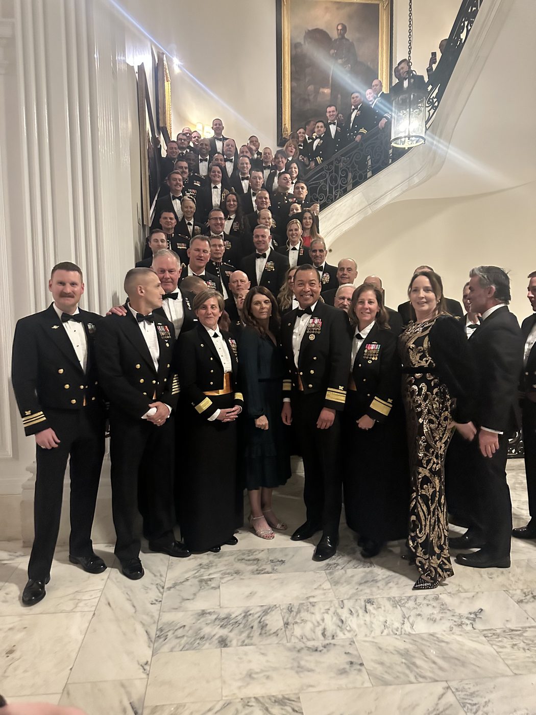 Group photograph at the Navy Supply Ball